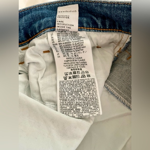 Diesel D-EETAR 0096D Tapered Stretch Jeans W32 L32 - Picture 5 of 5